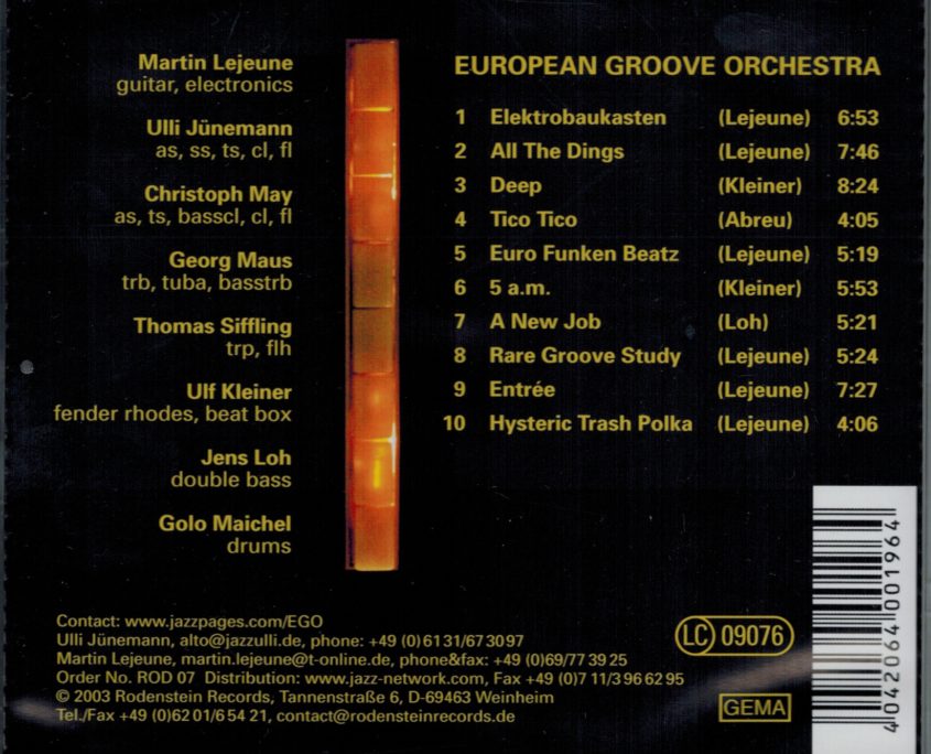European Groove Orchestra "EGO"